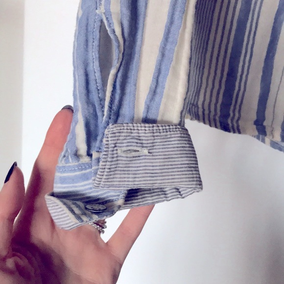 Rag & Bone Cropped Gauzey Button Down - Picture 9 of 11